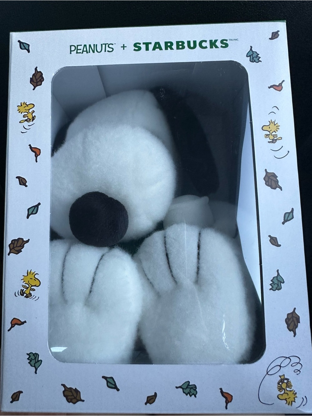 Peanuts x Starbucks Snoopy Plush Dog Toy - White & Black